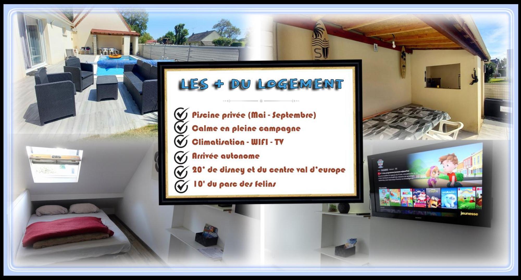 15min De Disney, Dependance Et Piscine Privee A La Campagne